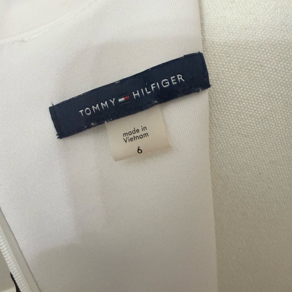 Tommy Hilfiger Navy and Orange Asymmetrical Dress - Picture 7 of 7